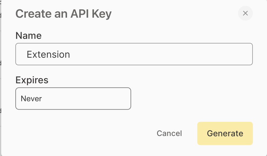 API Options